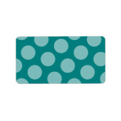 Polka Dot Patroon Label (Voorkant)