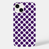 Polka Dot Patroon Paarse Case-Mate iPhone Case (Achterkant)