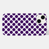 Polka Dot Patroon Paarse Case-Mate iPhone Case (Achterkant (horizontaal))
