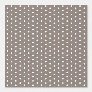 Polka Dot Patroon Taupe Bruin Elegant Stijlvol Behang