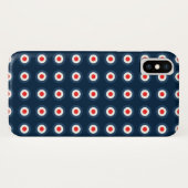 Polka Dot Pattern - Blue Red White Case-Mate iPhone Case (Achterkant (horizontaal))
