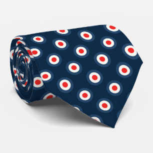 Polka Dot Pattern - Blue Red White Stropdas