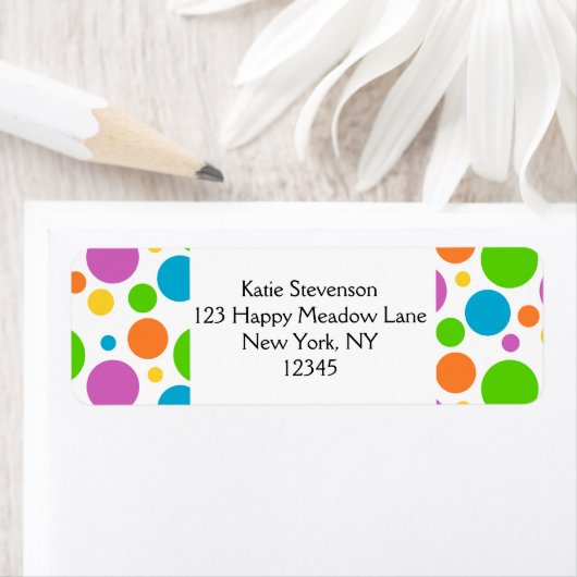 Polka Dot Pattern Etiket (Insitu)