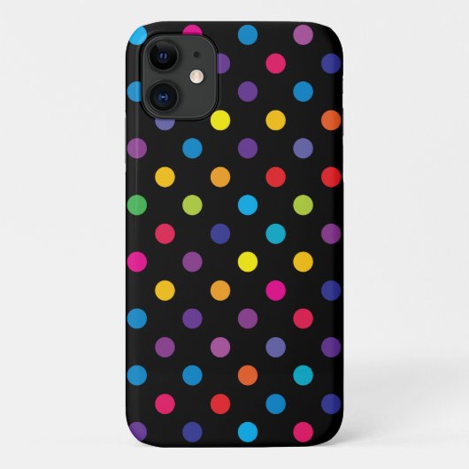 Polka Dot Pattern iPhone, Plus en Pro Hoesje (Achterkant)