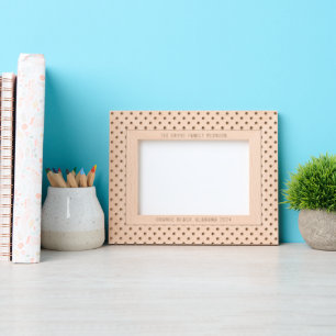 Polka Dot Pattern met aangepaste tekst Gegraveerde Lijstjes