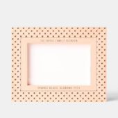 Polka Dot Pattern met aangepaste tekst Gegraveerde Lijstjes (Voorkant)