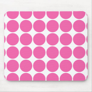 Polka Dot Pattern Print Design Hot Pink Pumts Muismat