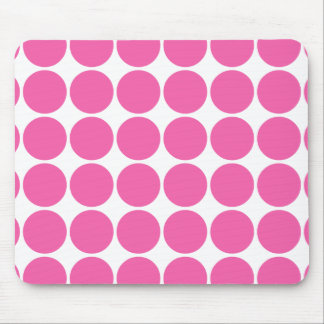Polka Dot Pattern Print Design Hot Pink Pumts Muismat