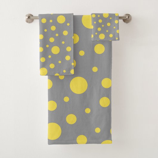 Polka Dot Pattern Yellow Gray (En situation)