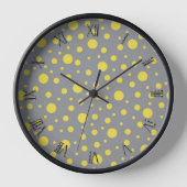 Polka Dot Pattern Yellow Grey (Voorkant)