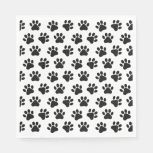 Polka Dot Paw Prints Servet