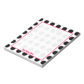 Polka Dot Personalized Notitieblok (Gedraaid)