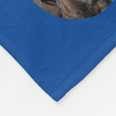 Polka Dot Pet Photo Keepomwille Blue Fleece Blanke (Hoek)