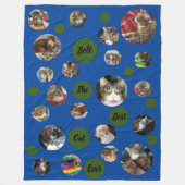 Polka Dot Pet Photo Keepomwille Blue Fleece Blanke Deken (Voorkant)