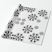 Polka Dot Petals Pattern Cadeaupapier (Uitgerold)
