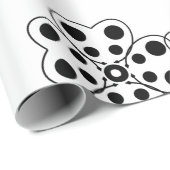 Polka Dot Petals Pattern Cadeaupapier (Rol Hoek)