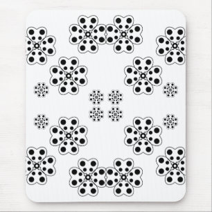 Polka Dot Petals Pattern Muismat