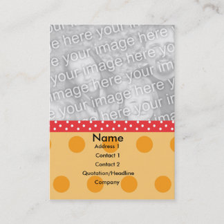 Polka Dot Photo Card Visitekaartje