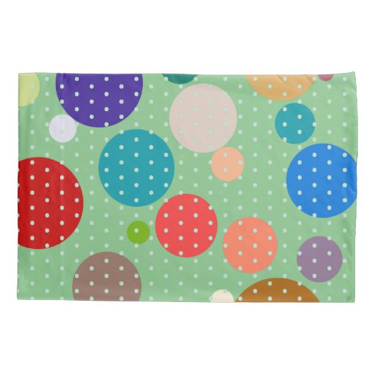 Polka Dot Pillow Hoesje Big and Little Stippen Kussensloop (Achterkant)