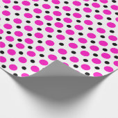 Polka Dot Pink Cadeaupapier (Hoek)