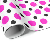 Polka Dot Pink Cadeaupapier (Rol Hoek)
