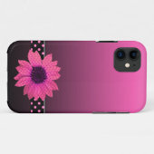 Polka Dot Pink Daisy Case-Mate iPhone Case (Achterkant (horizontaal))