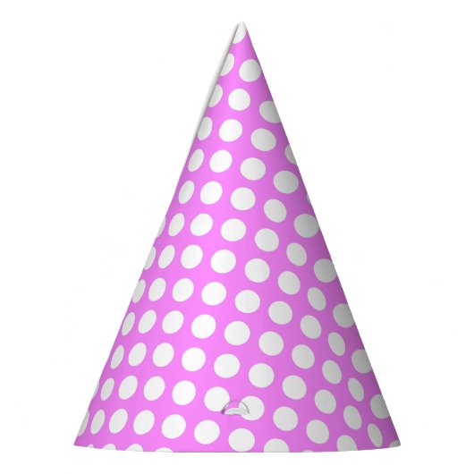 Polka Dot Pink Party Pet Feesthoedjes (Links)