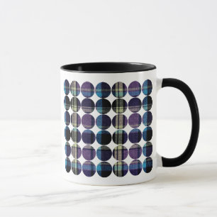 Polka Dot Plaid (donker) Mok