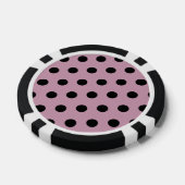 Polka Dot Poker Chips (roze & zwart) (Enkel)