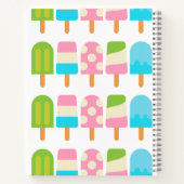 Polka Dot Popsicles Carnet Spiral Personnalisé (Dos)