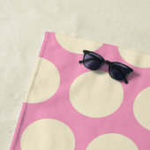 Polka Dot Popsicles gepersonaliseerde strandlaken (In situ)