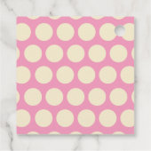 Polka Dot Popsicles Personaliseert Label met plezi (Achterkant)