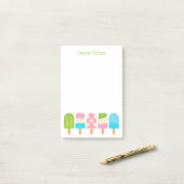 Polka Dot Popsicles Post-it Notes Pad (Sur un bureau)
