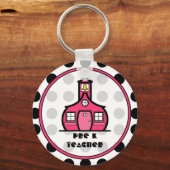 Polka Dot Pre K Teacher Sleutelhanger (Voorkant)