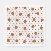 Polka Dot Pumpkin Paper Napkin Servet (Voorkant)