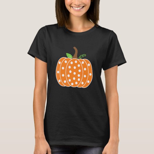 polka dot Pumpkins geweldige pomkin T-shirt (Voorkant)