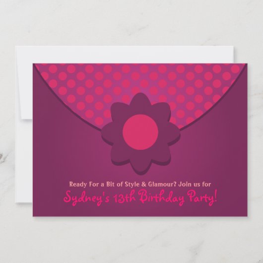 Polka Dot Purge Anniversaire Fête Invitations (Devant)