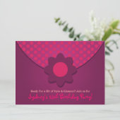 Polka Dot Purge Anniversaire Fête Invitations (Debout devant)
