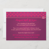 Polka Dot Purge Anniversaire Fête Invitations (Dos)