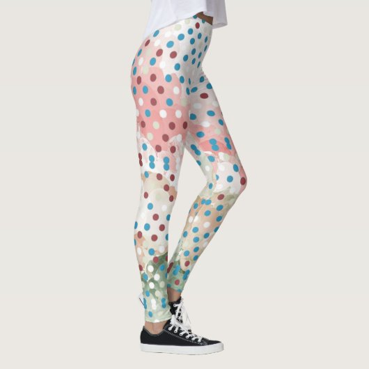 Polka dot regenboog patroon leggings (Rechts)