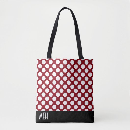 Polka Dot RM Monogram Draagtas (Voorkant)