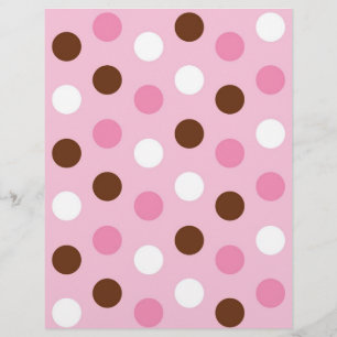 Polka Dot rose blanc Bébé papier