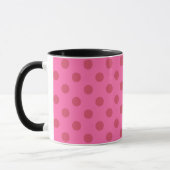 Polka dot roze mok (Links)