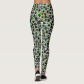 Polka Dot Scribbles Print Leggings (Achterkant)