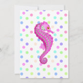 POLKA DOT SEAHORSE INVITATION PARTI (Dos)