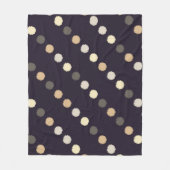 Polka dot seamless pattern. Scribble texture. Text Fleece Deken (Voorkant)