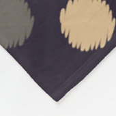 Polka dot seamless pattern. Scribble texture. Text Fleece Deken (Hoek)