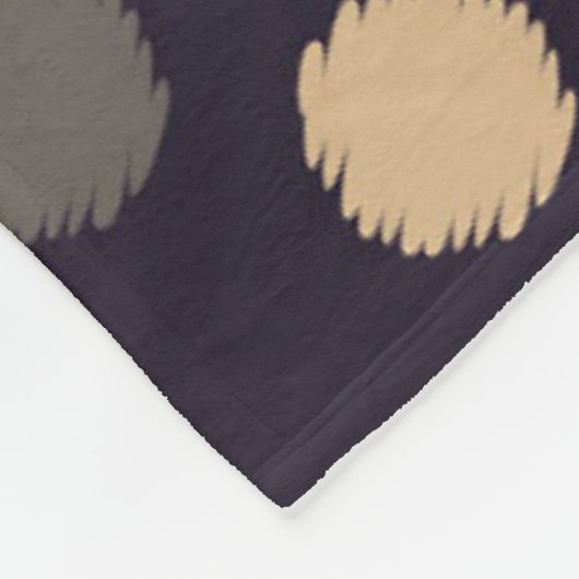 Polka dot seamless pattern. Scribble texture. Text Fleece Deken (Hoek)