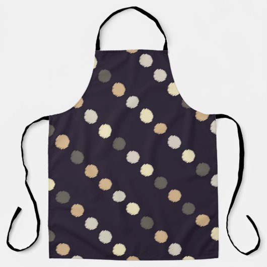 Polka dot seamless pattern. Scribble texture. Text Schort (Voorkant)