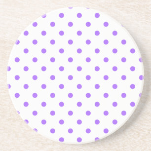 Polka Dot Series—Paars & White onderzetter